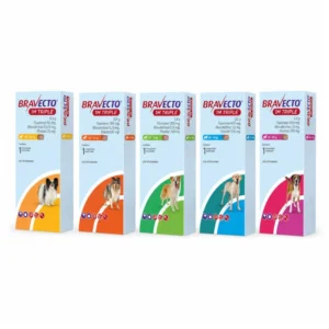 Bravecto 1M Triple Perros (1 Comprimido) – Antiparasitario Interno y Externo