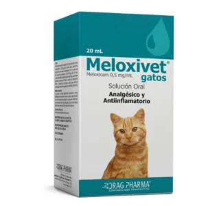 Meloxivet Gatos (Meloxicam 0.5 mg/mL) Solución Oral 20 mL – Drag Pharma