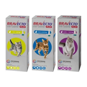 Bravecto Plus pipeta para Gatos – Antiparasitario Interno y Externo