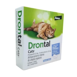 Drontal Cats – Antiparasitario Interno Gatos (2 Comprimidos)