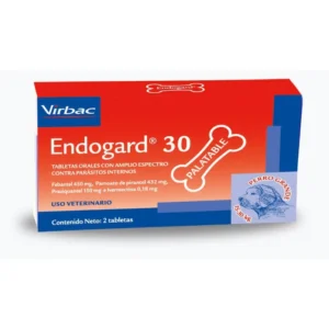 Endogard 30 (2 Tabletas) – Antiparasitario Interno Perros