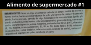 Ingredientes de mala calidad en comida para perros 1.
